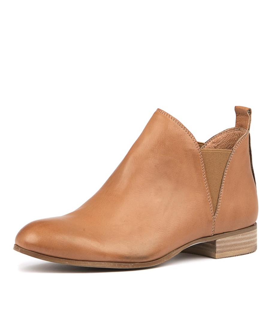 DJANGO & JULIETTE Foe Dk Tan Leather | Boots