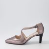 SUPERSOFT Marnee2 Gunmetal Snake Leather Heels | Comfort