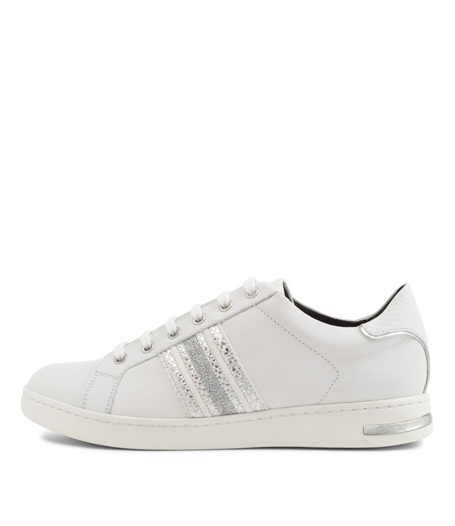 GEOX Jaysen White Leather Sneakers | Comfort