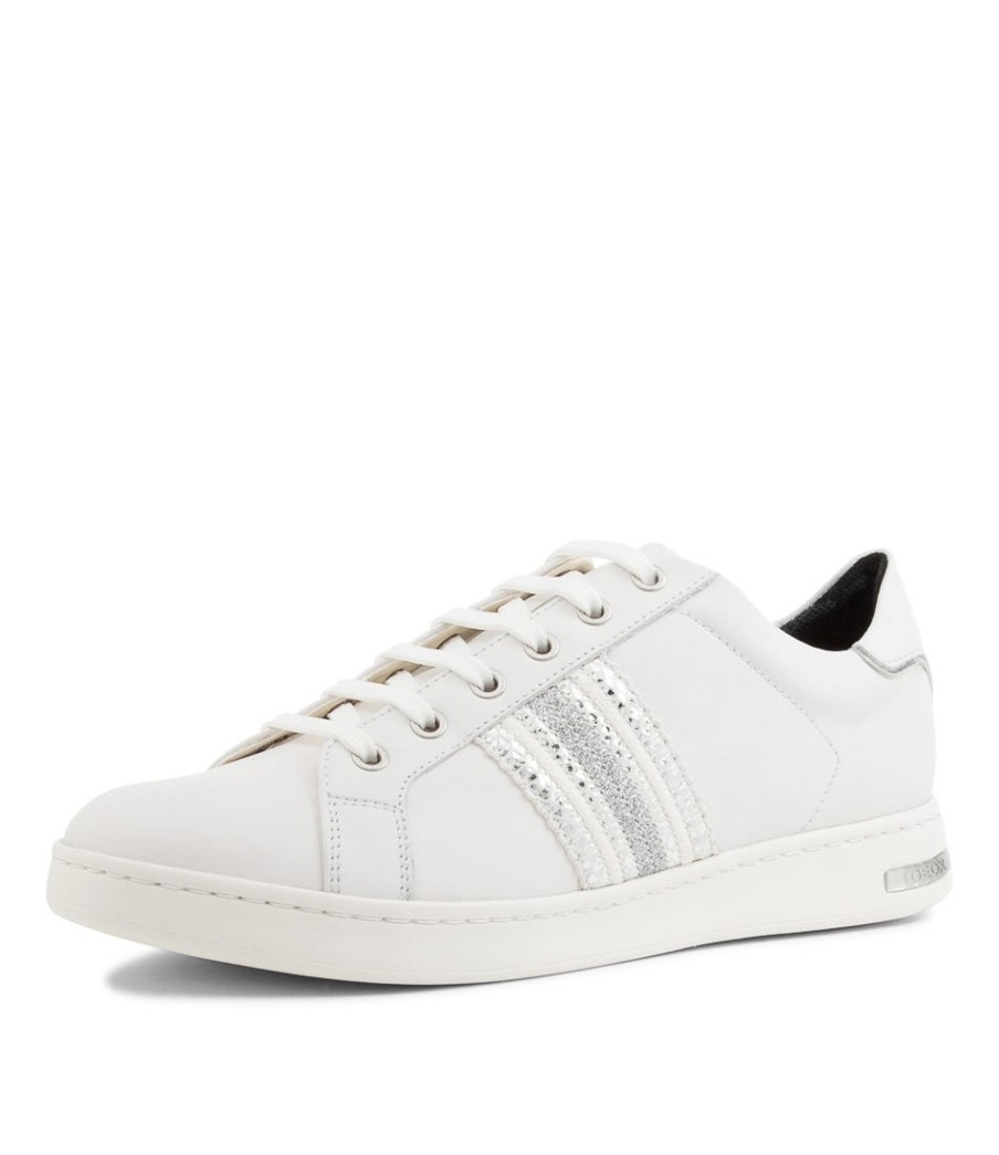 GEOX Jaysen White Leather Sneakers | Comfort