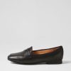 TOP END Melinato Black Leather Loafers | Loafers