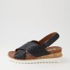 ARA Valencia 06 Black Leather Sandals | Comfort