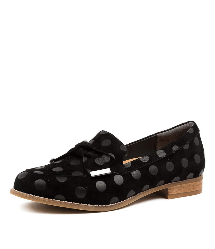 ZIERA Tulips Xf Black-Spot Sde | Loafers