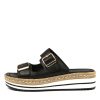 DJANGO & JULIETTE Axel Black Leather | Espadrilles