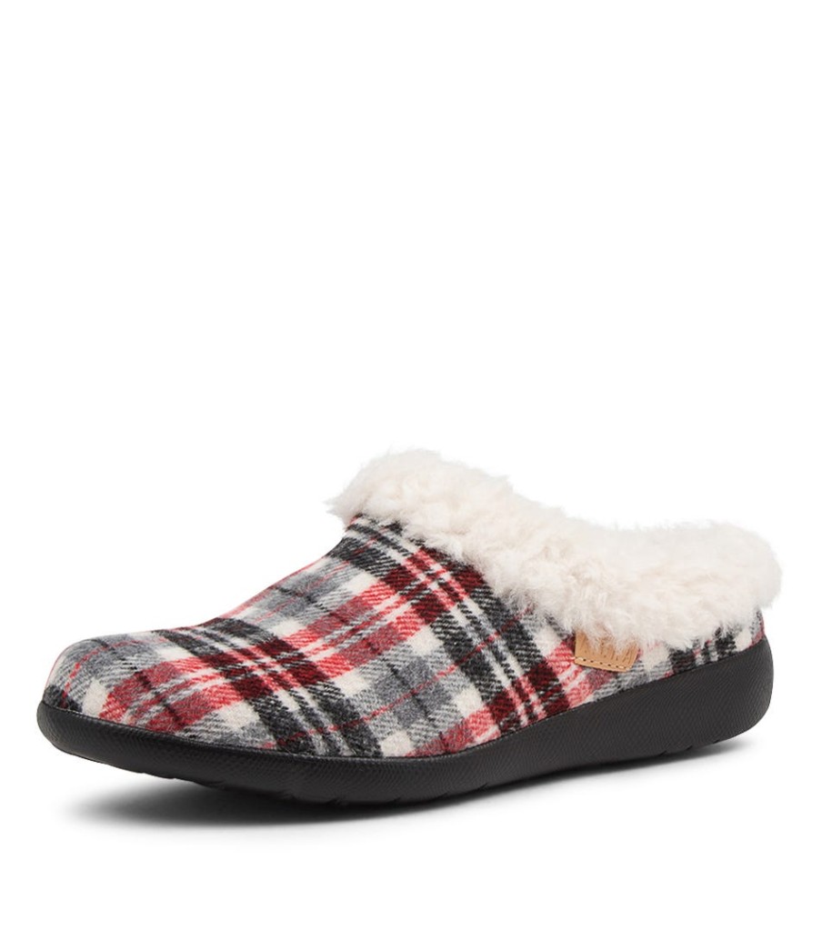 ZIERA Fifi Xw Blk Check Fabric | Comfort