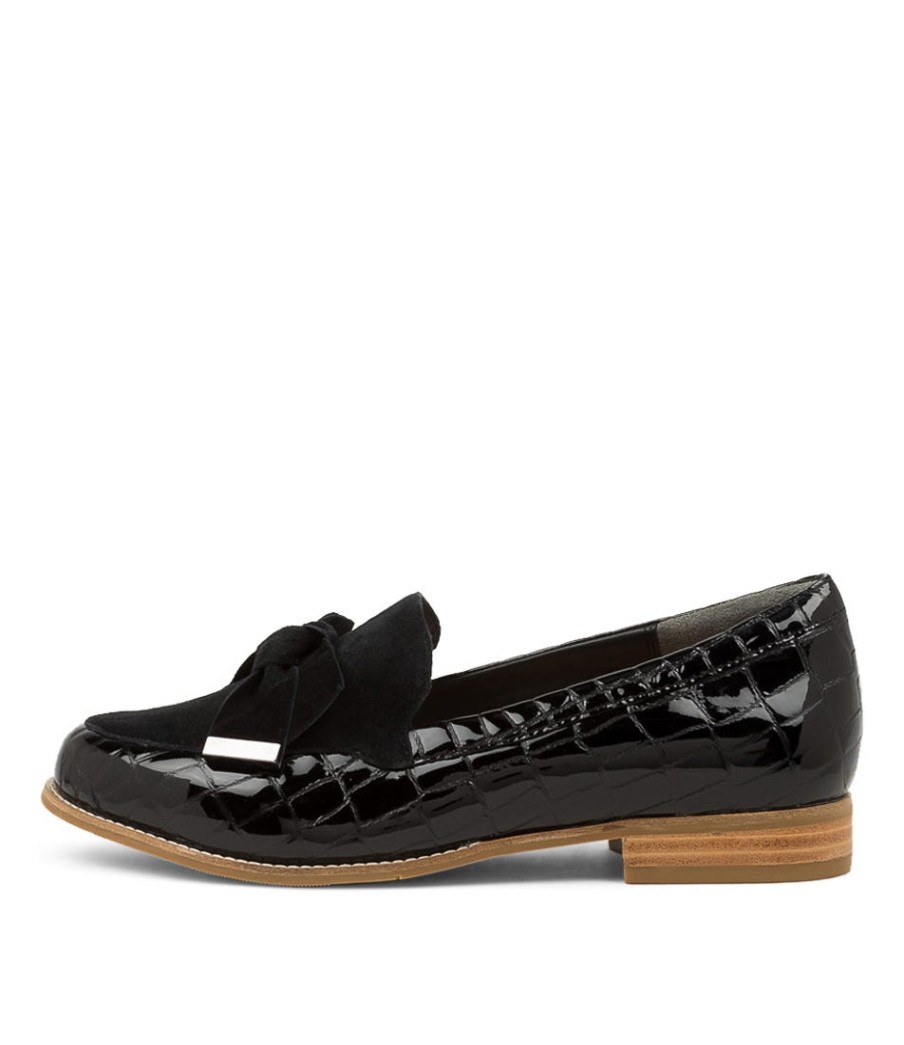 ZIERA Tulips Xf Black Patent Leather Loafers | Loafers