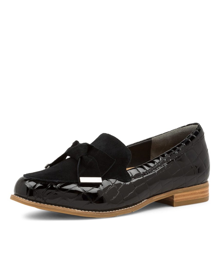 ZIERA Tulips Xf Black Patent Leather Loafers | Loafers