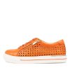 ZIERA Ayleen W Orange Leather Sneakers | Sneakers