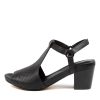 DJANGO & JULIETTE Zettie Black Leather | Heels