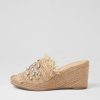 DJANGO & JULIETTE Pitchy Coffee Synthetic Raffia Espadrilles | Espadrilles