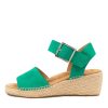 ZIERA Kraig Xw Emerald Suede | Espadrilles