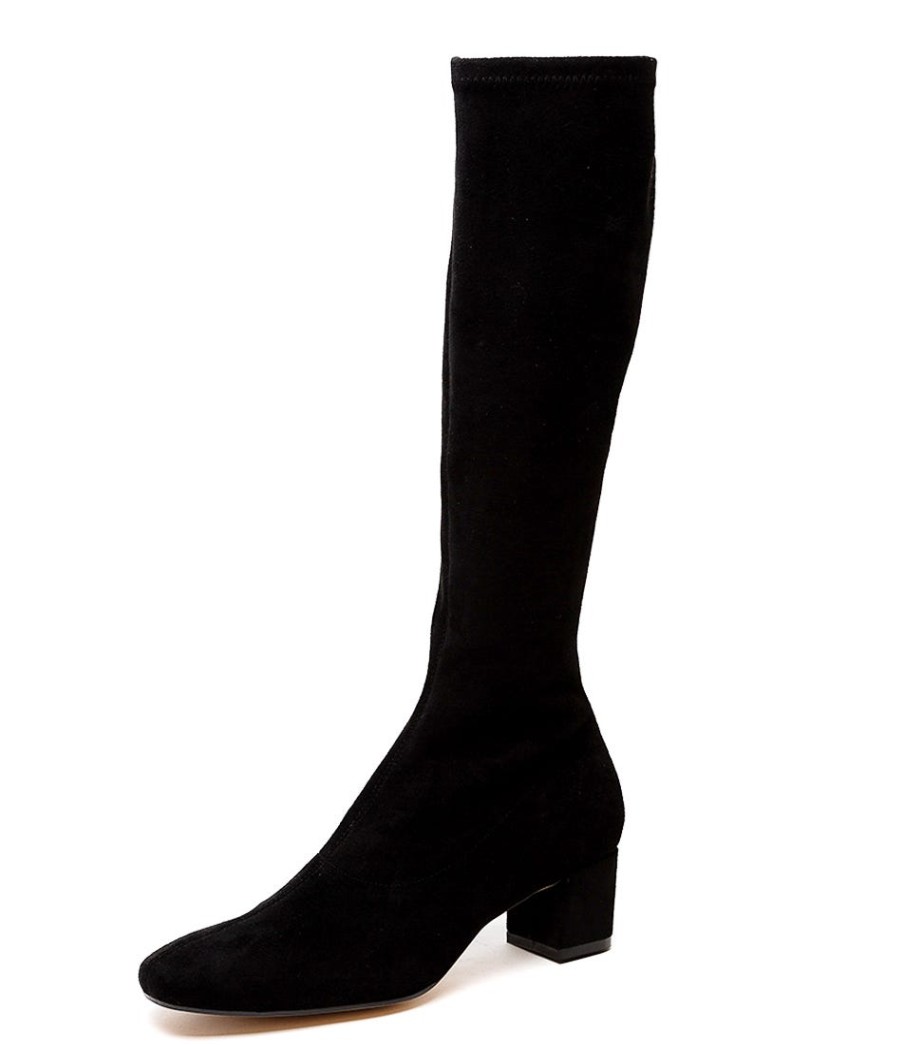 DJANGO & JULIETTE Hayleys Black Stretch | Boots