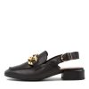 DJANGO & JULIETTE Vabor Black Leather Heels | Loafers