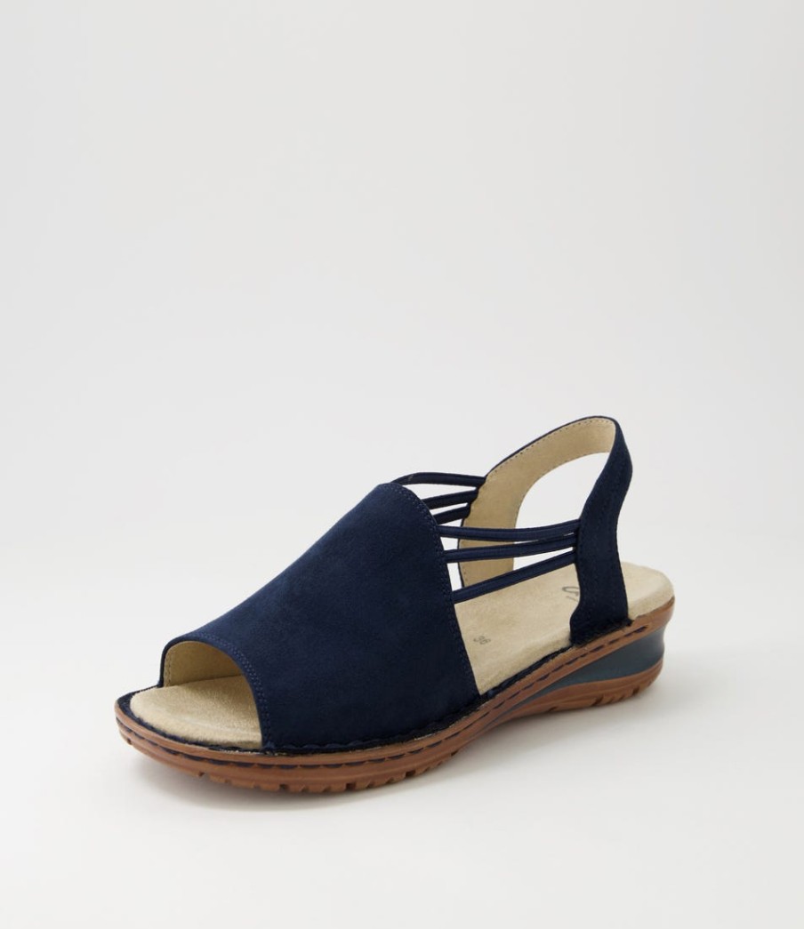 ARA Hawaii 41 Navy Fabric Slides | Comfort