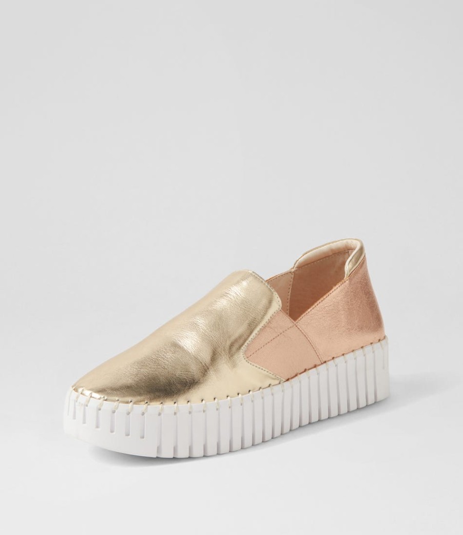 DJANGO & JULIETTE Becca Pale Gold Champagne Crush Multi Sneakers | Sneakers