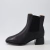 DJANGO & JULIETTE Noyce Black Leather Chelsea Boots | Boots