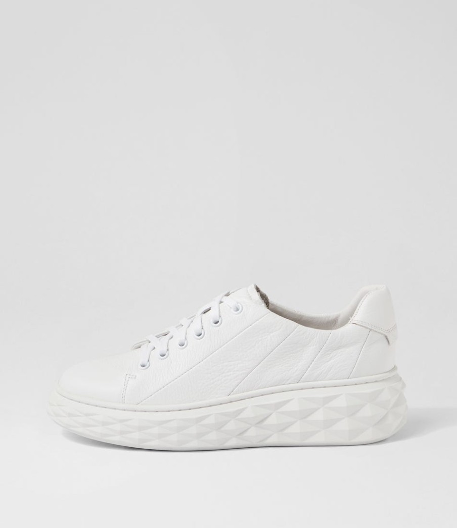 TOP END Irsia White Leather Sneakers | Sneakers