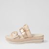 DJANGO & JULIETTE Abbas Almond Multi Slides | Espadrilles