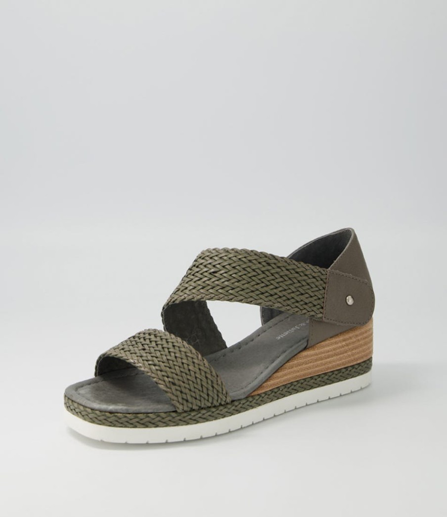 DJANGO & JULIETTE Ide Smoke Weave Leather Espadrilles | Espadrilles