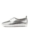 DJANGO & JULIETTE Huston Silver Leather | Sneakers