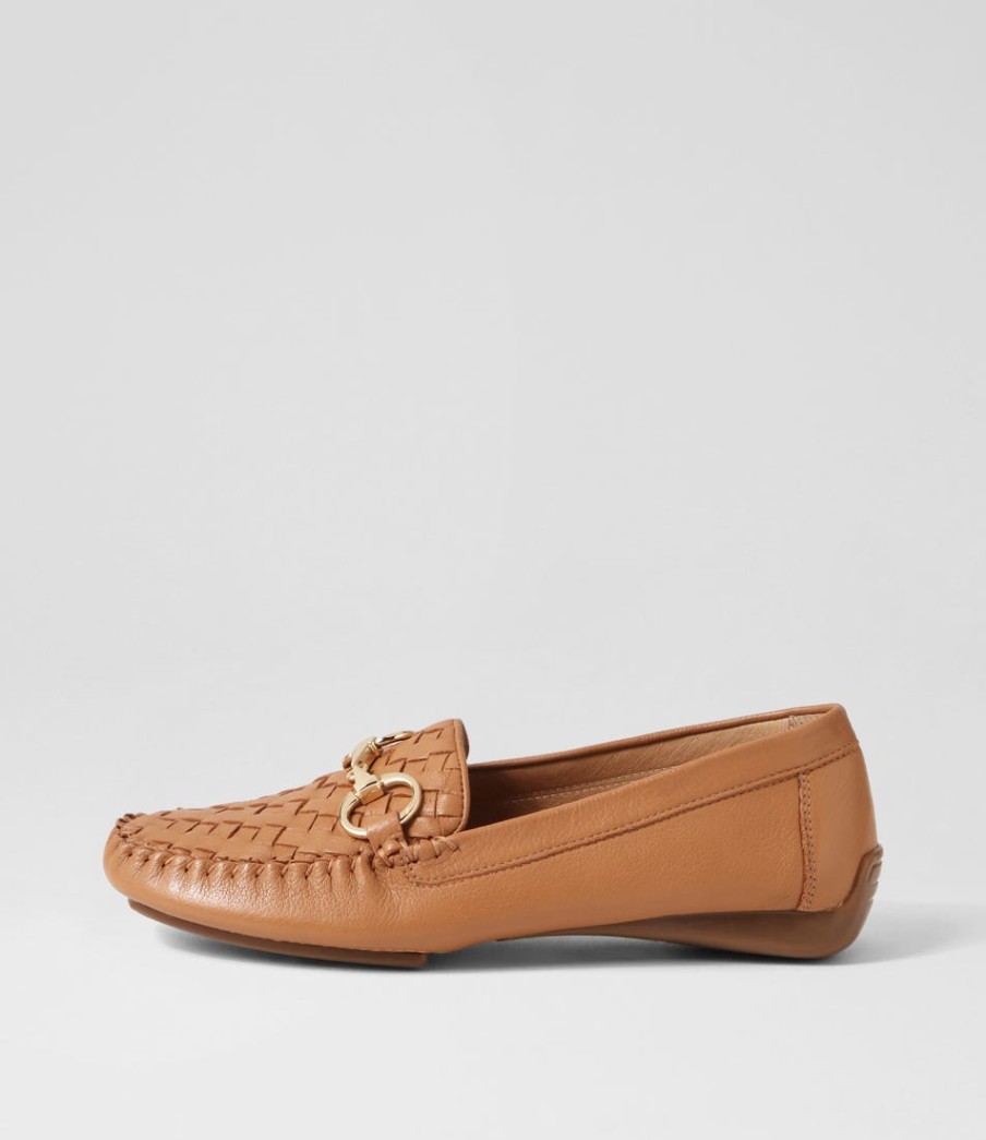 DJANGO & JULIETTE Lille Dark Tan Leather Loafers | Loafers