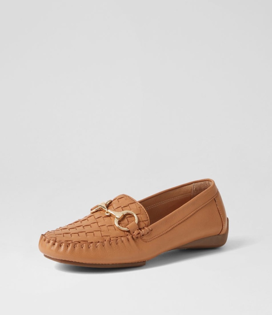 DJANGO & JULIETTE Lille Dark Tan Leather Loafers | Loafers