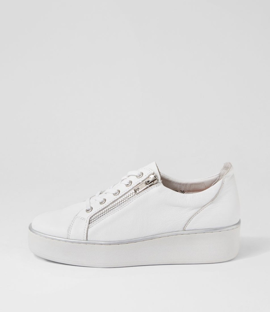 ZIERA Zissy W White Leather Sneakers | Sneakers