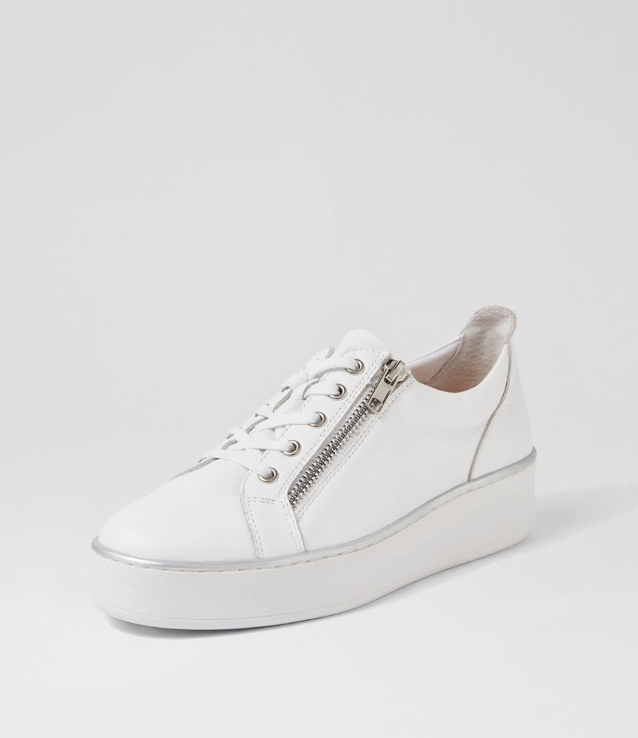 ZIERA Zissy W White Leather Sneakers | Sneakers