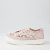 DJANGO & JULIETTE Faders Dusty Pink Leather Flower Sneakers | Sneakers