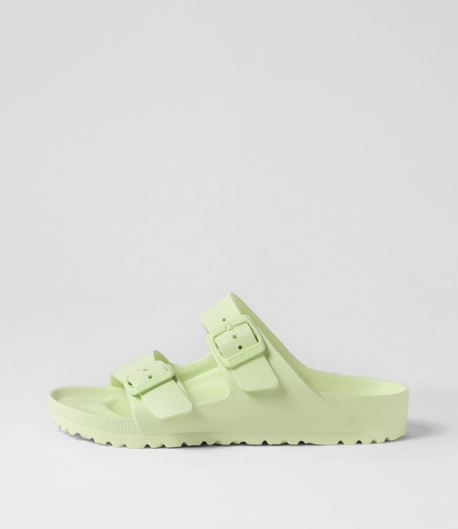 BIRKENSTOCK Arizona Eva Faded Lime Eva Slides | Comfort