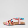 JOSEF SEIBEL Henriette 3 Multicolor Leather Sandals | Comfort