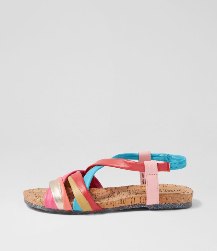 JOSEF SEIBEL Henriette 3 Multicolor Leather Sandals | Comfort