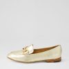 DJANGO & JULIETTE Uta Pale Gold Leather Loafers | Loafers