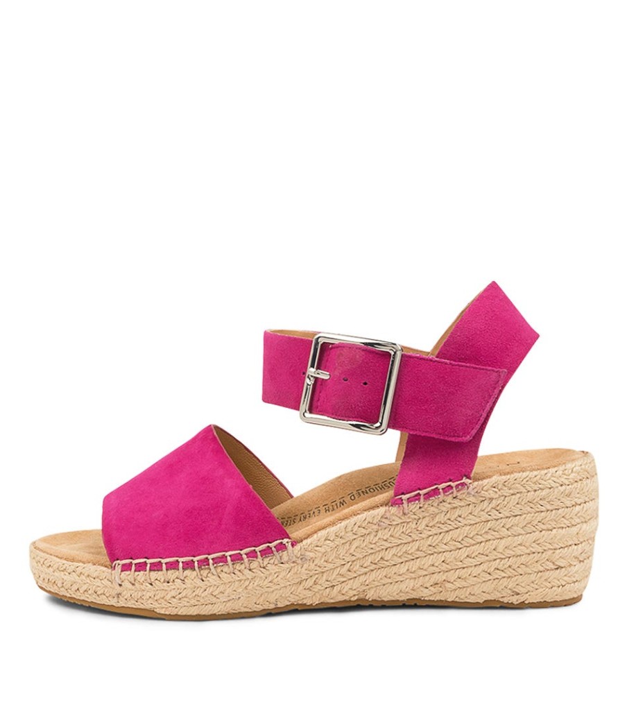 ZIERA Kraig Xw Fuchsia Suede | Espadrilles