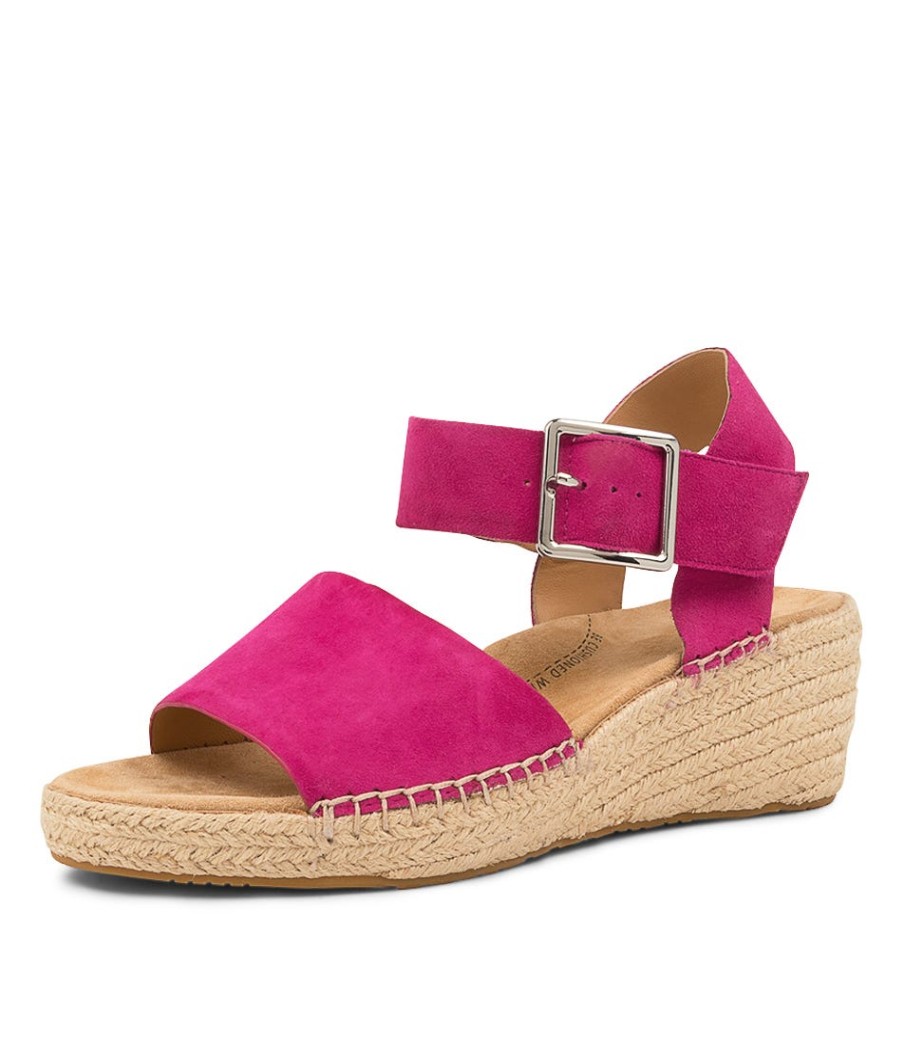 ZIERA Kraig Xw Fuchsia Suede | Espadrilles