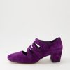 DJANGO & JULIETTE Hannon Purple Suede Heels | Heels