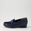 ZIERA Fena Xf Navy Patent Suede Loafers | Loafers