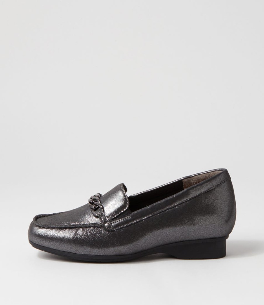 ZIERA Fenders Xf Pewter Powder Leather Loafers | Loafers