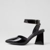 DJANGO & JULIETTE Hisa Black Patent Leather Heels | Heels