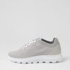 GEOX D Spherica A Light Grey Knit Sneakers | Sneakers