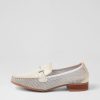 HISPANITAS Kenia 62 White Panna Mesh Leather Loafers | Loafers