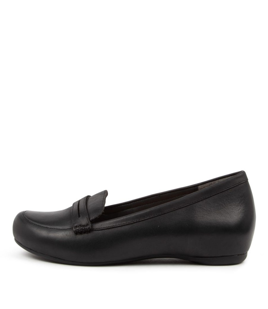 ZIERA Hadi W Black Leather | Loafers