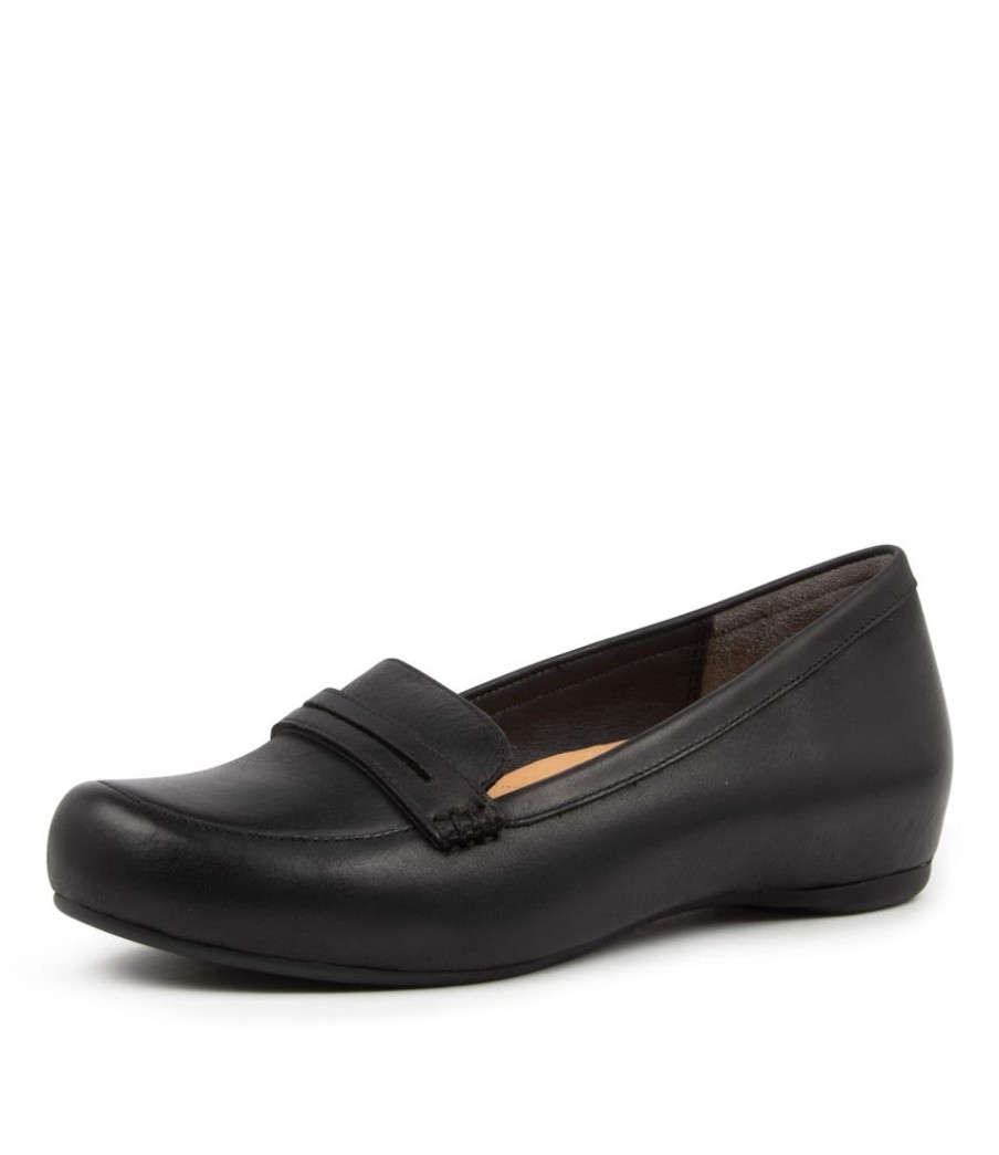 ZIERA Hadi W Black Leather | Loafers