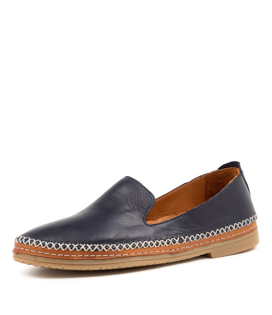 DIANA FERRARI Bhype Navy Leather | Loafers