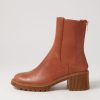 DJANGO & JULIETTE Zozo Cognac Leather Chelsea Boots | Boots