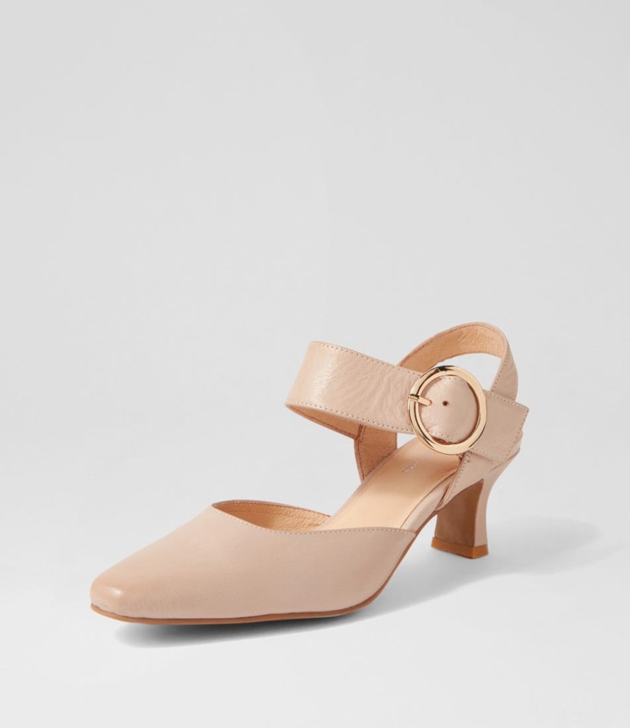 DJANGO & JULIETTE Caris Cafe Leather Heels | Heels