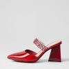 DJANGO & JULIETTE Hallams Red Mirror Patent Heels | Heels