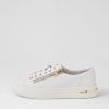 DJANGO & JULIETTE Wovi White Leather Sneakers | Sneakers