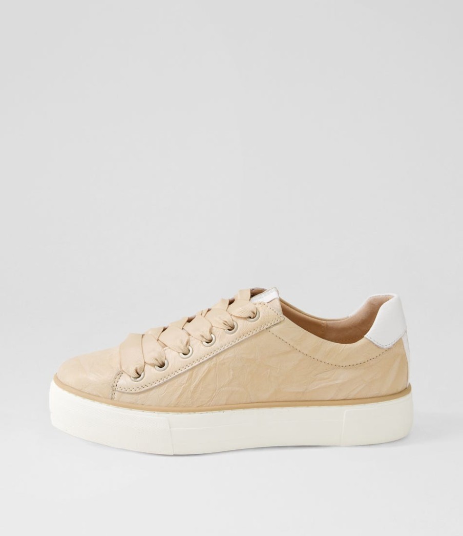 DJANGO & JULIETTE Finni Nude Shine White Multi Sneakers | Sneakers