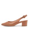 TOP END Abigale Tan Leather Heels | Heels